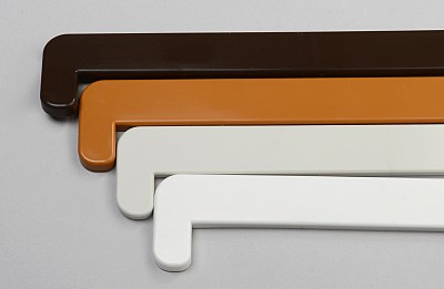 Seitenkunststoffkappen für Kunststofffensterbänke, beiderseitig, Länge 600mm