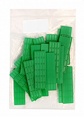 Montageunterlage für die Fensterbank, Stärke 4 mm, (Mass 4 x 32 x 100mm)